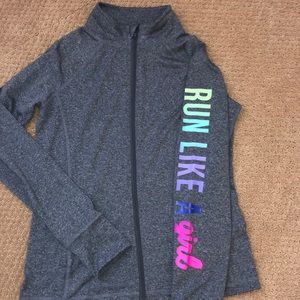 Gray Ideology Jacket with Rainbow writing